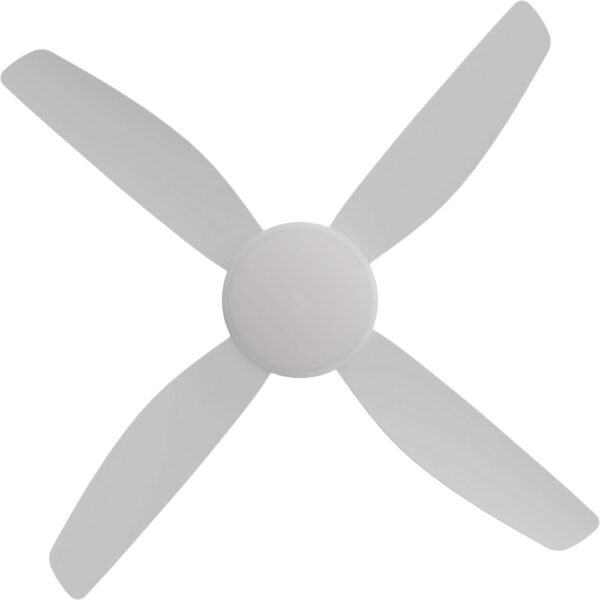 Calibo Vanga DC Ceiling Fan with LED Light - White 48"