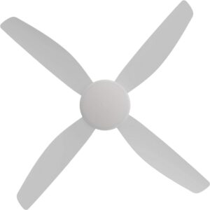 calibo vanga dc 52: ceiling fan with LED light in White blades