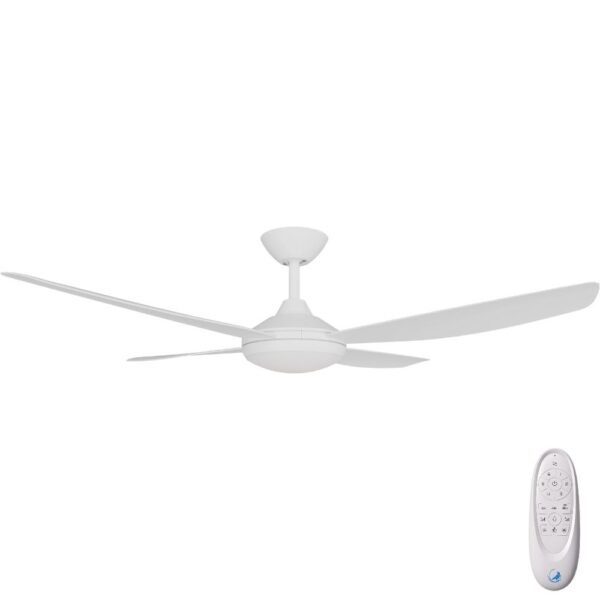 Calibo Vanga DC Ceiling Fan with LED Light - White 56"