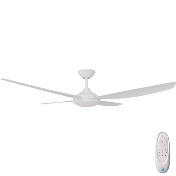 Calibo Vanga DC Ceiling Fan with LED Light - White 56"