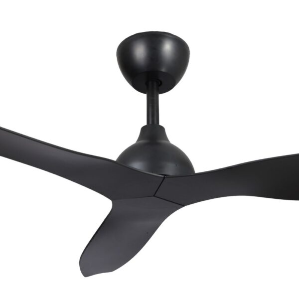 Claro Whisper IP66 DC Ceiling Fan - Black 52"