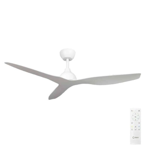 White Whisper IP66 DC ceiling fan, 52-inch new remote control