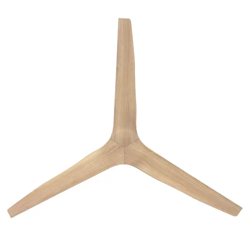 Fanco Infinity-iD SMART DC Ceiling Fan - White with Beechwood Timber Style Blades 60" - bottom view