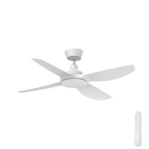 Mercator Jota DC 4-Blades Ceiling Fan - White 52"