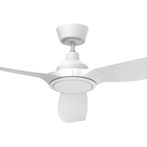 Mercator Jota DC 52" Ceiling Fan in White with LED Light