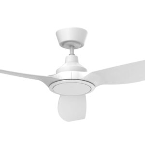 Mercator Jota DC 48" Ceiling Fan in White with LED Light