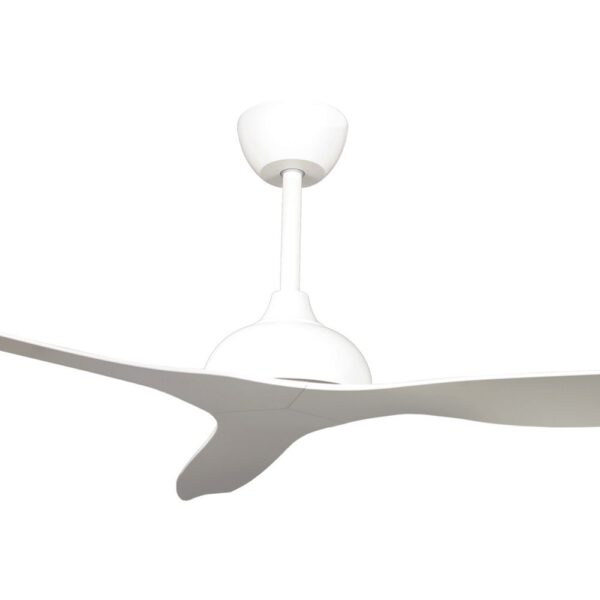 Claro Whisper IP66 DC Outdoor Ceiling Fan - White 58"