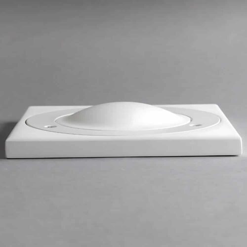 Ergovent Kvadro Frameless Diffuser - Square White - lid