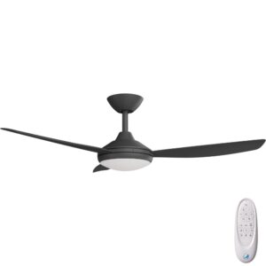 Calibo Condor DC Ceiling Fan with LED Light - Black 48"