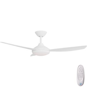 Calibo Condor DC Ceiling Fan with LED Light - White 48"