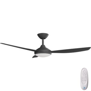 Calibo Condor DC Ceiling Fan with LED Light - Black 52"