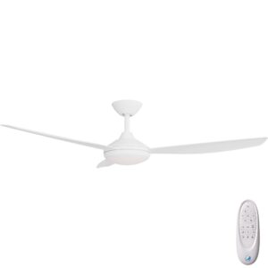 Calibo Condor DC Ceiling Fan with LED Light - White 56"