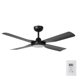 Eglo Aloha DC Ceiling Fan with LED Light - Black 52"