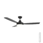 Mercator Nemoi DC Ceiling Fan with LED Light - Black 54"