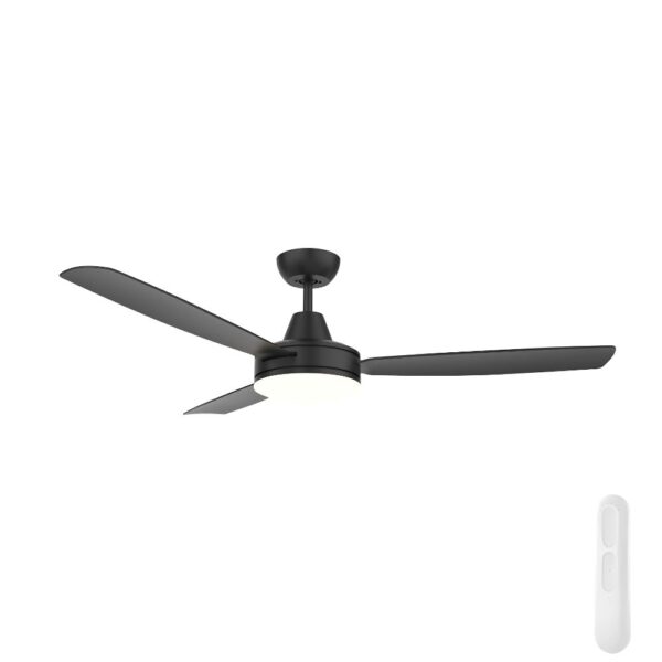 Mercator Nemoi DC Ceiling Fan with LED Light - Black 54"