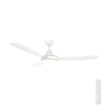 Mercator Nemoi DC Ceiling Fan with LED Light - White 54"