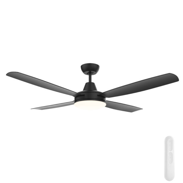 Mercator Nemoi Smart DC Ceiling Fan with LED Light - Black 54"