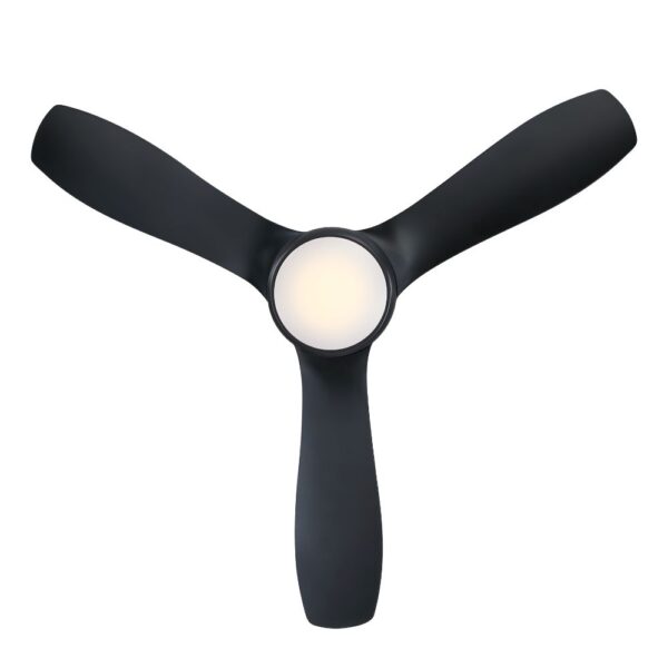 Mercator Raptor DC Ceiling Fan with LED Light - Black 48"