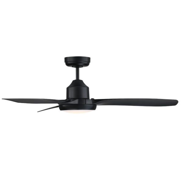 Mercator Raptor DC Ceiling Fan with LED Light - Black 48"