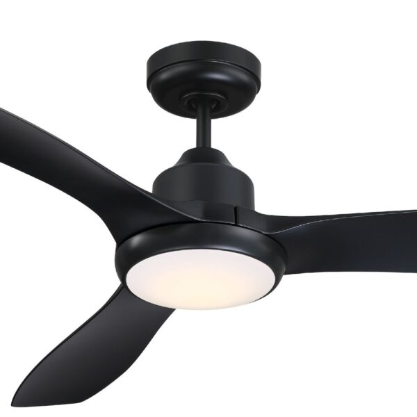 Mercator Raptor DC Ceiling Fan with LED Light - Black 48"