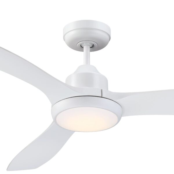 Mercator Raptor DC Ceiling Fan with LED Light - White 48"