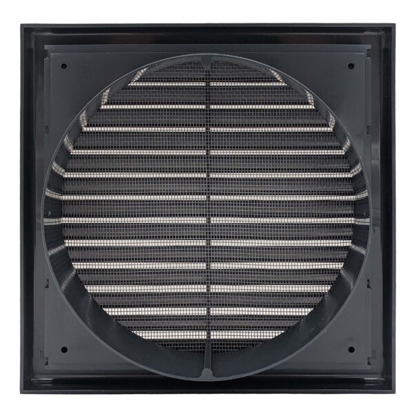 Fixed Flyscreen Vent 150mm - Dark Grey