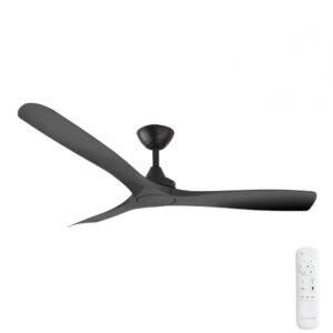 Three Sixty Spitfire DC Ceiling Fan - Black 52"