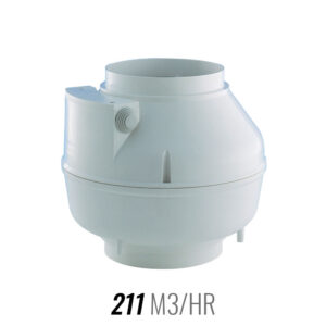 Elicent AXC 100 TP - Centrifugal Inline Fan 100mm Duct - Plastic