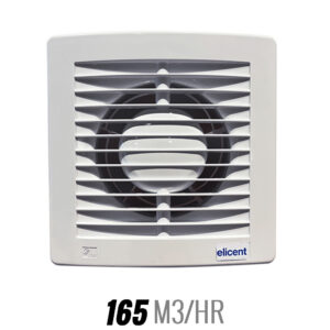 Elicent E-Style 120 PRO – Ceiling/Wall Exhaust Fan – 125mm Duct – White