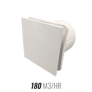 Fanco Dynamic Exhaust Fan 125mm - Matte White Cover