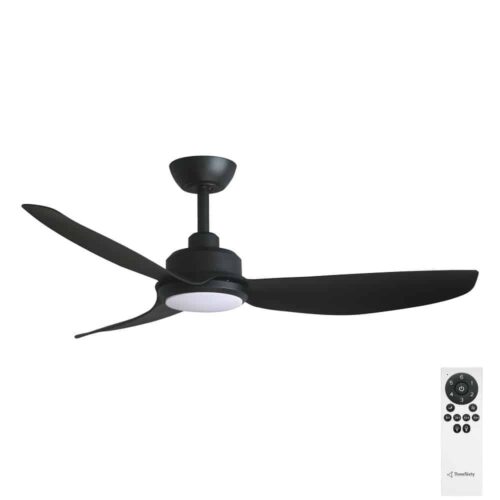 Three Sixty Trinity DC Ceiling Fan with LED - Black 48" - with remote control