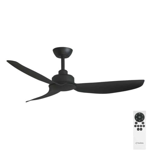 Three Sixty Trinity DC Ceiling Fan - Black 48" - with remote control