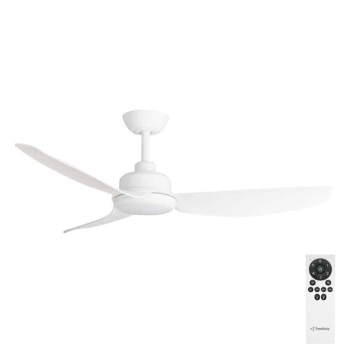 Three Sixty Trinity DC Ceiling Fan with LED - Matte White 48" - with remote control