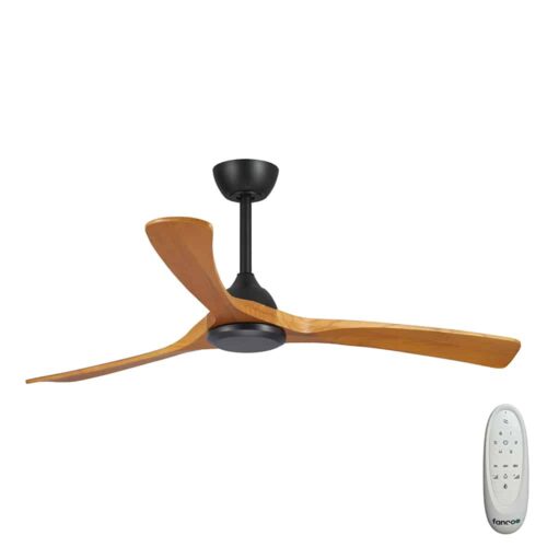 fanco-sanctuary-dc-52-black-with-teak-blades-no-light