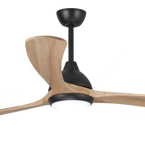 fanco-sanctuary-dc-70-black-with-natural-blades-with-light-close-up