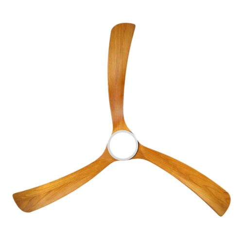 fanco-sanctuary-dc-70-white-with-teak-blades-with-light-bottom