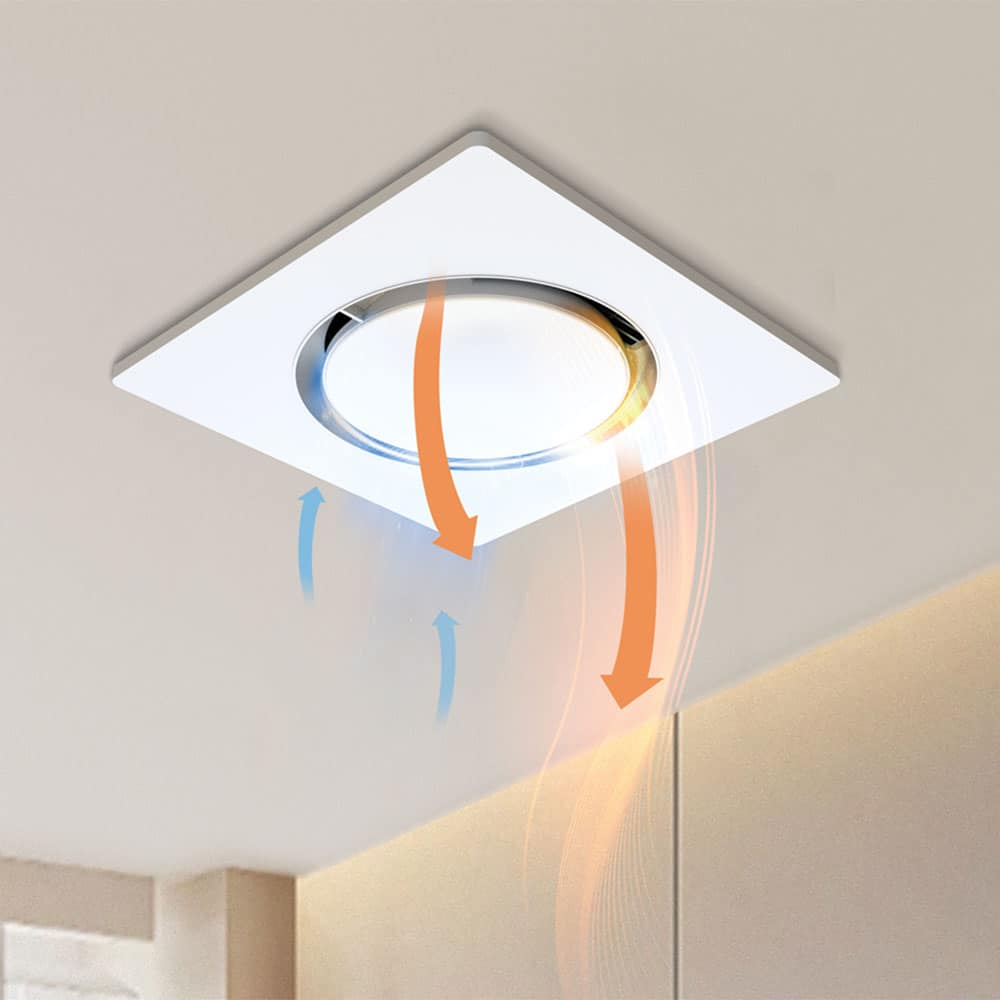 Domus Orbis 4-in-1 Bathroom Heater White - simulation