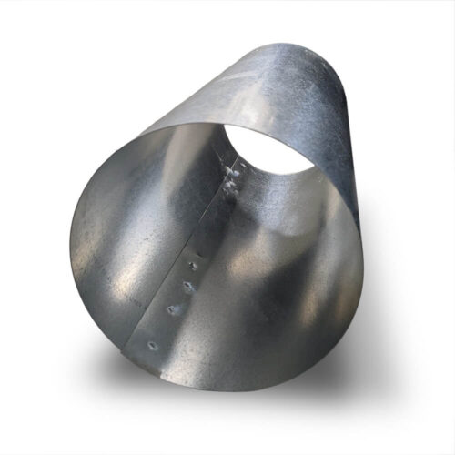 Ecoduct Rangehood Dropper 150mm Duct - front angled