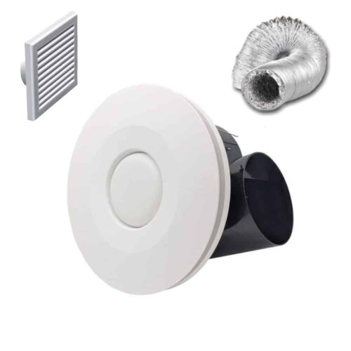 fanco-hybrid-round-round-with-led-exhaust-fan-150mm-with-6m-duct-and-flyscreen-vent-white