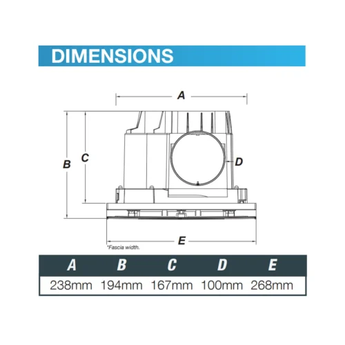 ventair-airbus-100-ac-ceiling-exhaust-fan-dimension