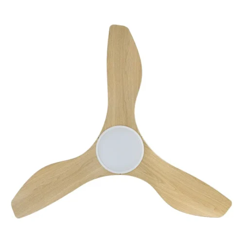 eglo-surf-dc-40-inch-white-with-oak-blades-with-cct-led-light-bottom-view