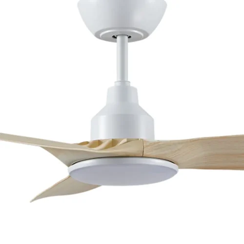 ventair-skyfan-dc-48-inch-white-with-light-oak-blades-with-cct-led-light-close-up