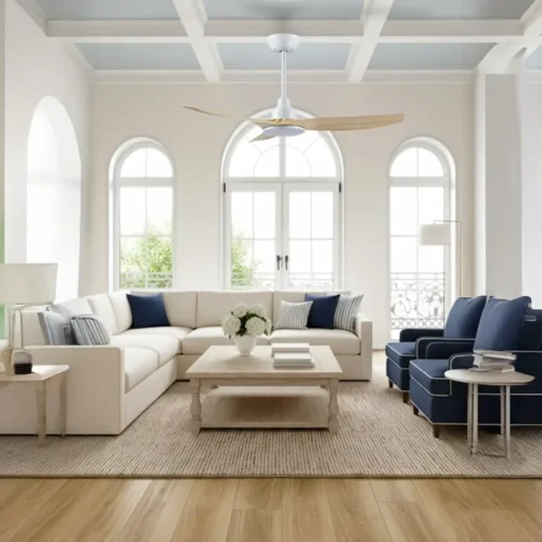 ventair-skyfan-dc-52-inch-white-with-light-oak-blades-with-cct-led-light-insitu