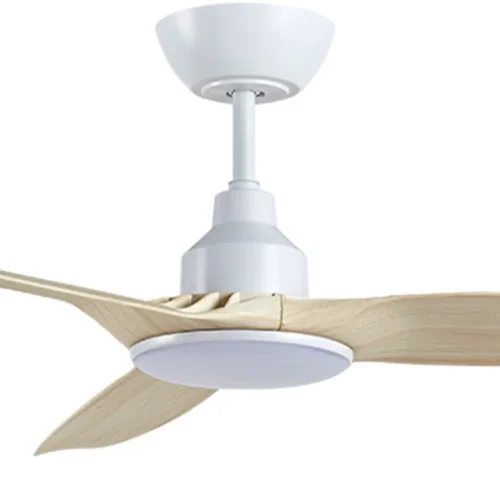 ventair-skyfan-dc-60-inch-white-with-light-oak-blades-with-cct-led-light-close-up