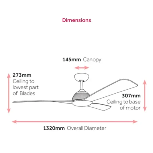 claro-groove-52-inch-white-no-light-dimensions