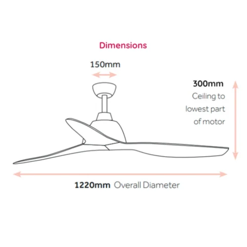 claro-whisper-ac-48-inch-white-no-light-dimensions