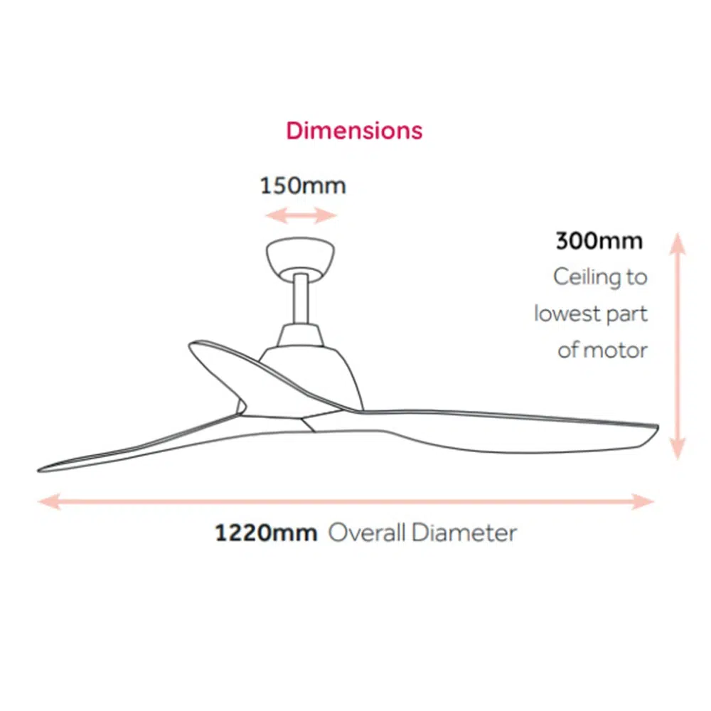 claro-whisper-ac-48-inch-white-no-light-dimensions