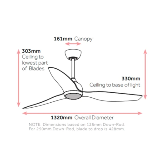 claro-whisper-ip66-dc-52-black-with-cct-led-light-dimension