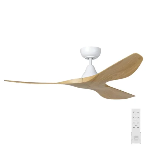 eglo-surf-dc-52-white-with-white-oak-blades-no-light-with remote
