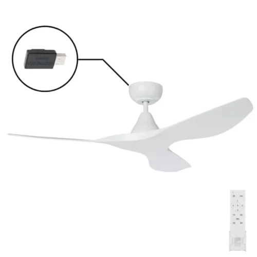 eglo-surf-smart-dc-52-white-no-light-with remote